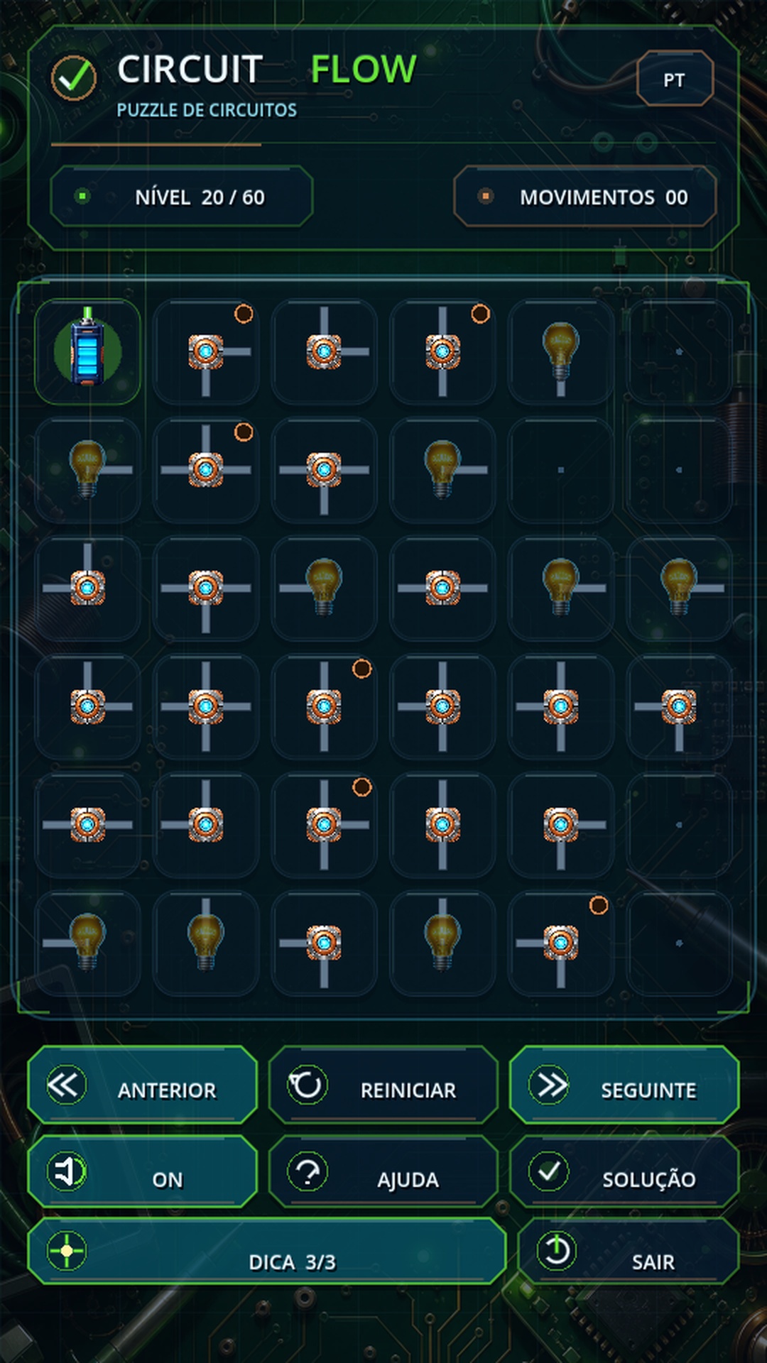 Circuit Flow, nível 20